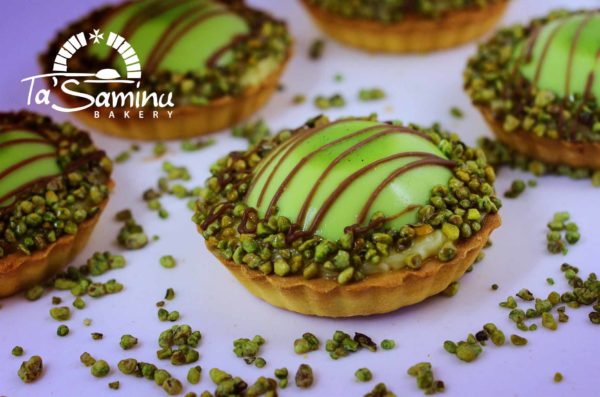 Pistachio Pannacotta Tart