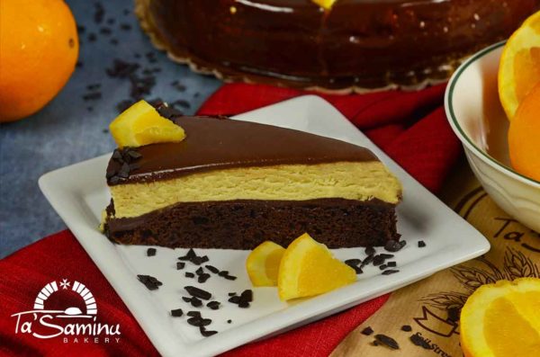 Chocolate Orange Cake Portion